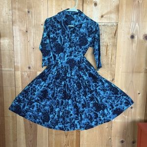 Vintage flared skirt dress